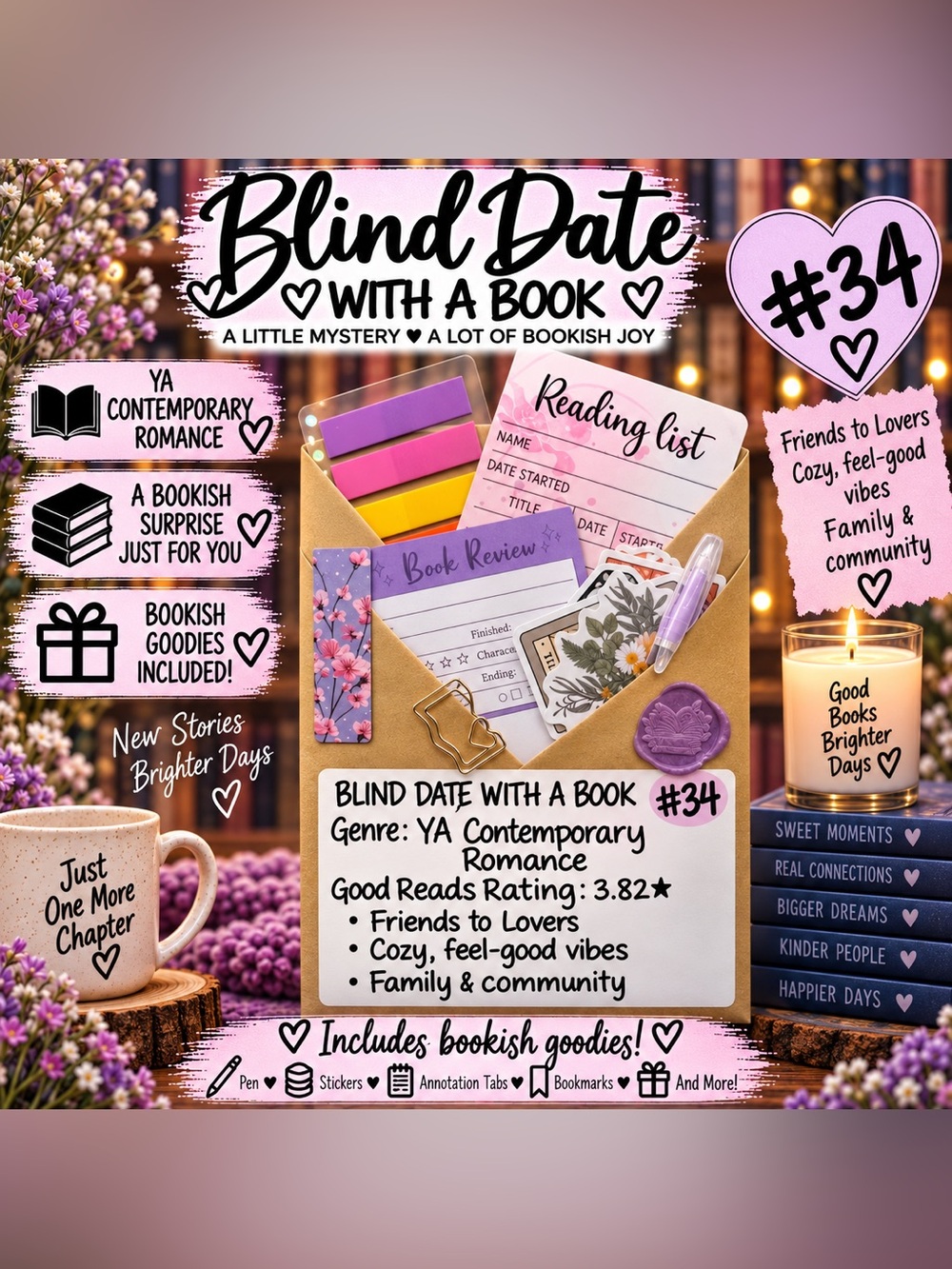 Blind Date With A Book #34 - YA Contemporary Romance Book & Accessories Set